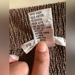 Rafael Woman Abstract Seersucker Ribbed open cardigan size 1X brown Photo 6