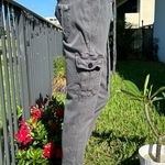 7 For All Mankind gray denim drawstring jeans/pants/joggers sz XS Photo 4