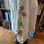 Desigual  boho lace white floral pattern sleeve peasant blouse Photo 1