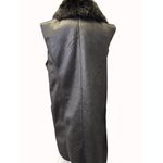 EXPRESS Women's Black Long Vest W/ Faux Fur Size M SKU 5683 Photo 1