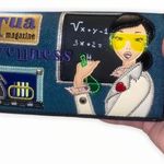 Braccialini Woman Scientist Zipper‎ Wallet NEW​ Blue Photo 2