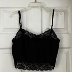 Brandy Melville Dionne Slip Tank Lace Black Photo 0