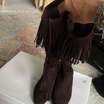 Calvin Klein Beautiful  suede fringe boot brand new cond Photo 2