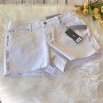 Jennifer Lopez White Shorts With Silver Beading Size 10 Photo 0