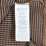Carve Designs  Shirt Womens Small Blue Brown Henley Everyday Casual Athleisure‎ Photo 6