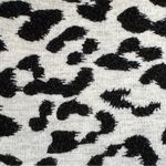 First Love Black & White Rosette Top Animal Print Dolman Sleeve Stretchy Sz Med Photo 2