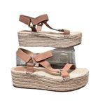 Pull & Bear  Platform Velcro Strappy Sandals Suede Espadrilles - US 8 / EU 40 Photo 1