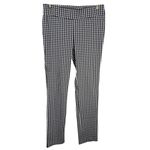 J.McLaughlin Blue White Gingham Stretch Leggings Womens 12 Tummy Control Pants Photo 2