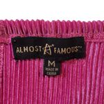 Almost Famous  Pink Pleated‎ Spaghetti Strap Tank Top Women's Size M Photo 4