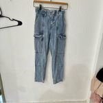 PacSun  Elastic Waist Cargo Paper Bag Waist Denim Jeans XS Photo 5