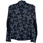 BEN HOGAN Long Sleeve Pixel Floral Sun Performance Zip Golf Knit Top NWOT Medium Black Photo 3