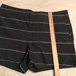 Loft Shorts Women's Size 12 Navy Blue Striped 100% Cotton Summer Shorts EUC Photo 3