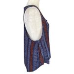 Wall Flower red white and blue wide racerback sleeveless stretchy tank top size L Photo 2