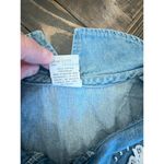VTG Bridge Sports Wear Denim Dress Women Medium Cottage 90s Prairie Peasant Flaw Blue Photo 10
