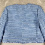 J.Crew  Louisa Lady Jacket Blazer in Sequin Tweed Blue Size 4 Photo 9