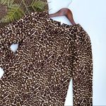 J.Crew  Womens Dress Cheetah Animal Print Shift Long Sleeve Size 2 Photo 1