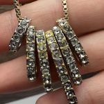 Swavorski Swarovski Crystal Necklace Swan Signed Gold Tone Chain - Has Wear Please Read Photo 6