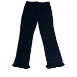 n:philanthropy Revolve  Black Medium Talker Pants Ribbed Cropped Ruffle Hem NWT Photo 2