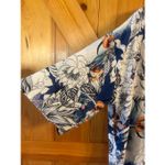 Jaase  Women’s 3/4 Sleeve Blue Floral Open Front Cardigan Size Small (5773) Photo 1
