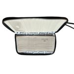 Juicy Couture Women's Black Floral Leather Wristlet Wallet Photo 2