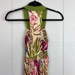 NWT Prairie New York Green Halter Top Sleeveless Dress Multicolor Fish Pattern Size XS Photo 4