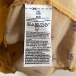 Old Navy  Mustard Yellow Red Floral Long Sleeve Keyhole Mini Midi Flowy Dress Photo 6