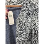 Dolan Left Coast Collection Black White Textured Knit Open Front Jacket Large Photo 2