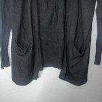 Pink republic  Women’s Black Open Front Cardigan Sweater with Pockets Size S Photo 2