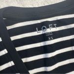 Loft Perfect Ribbed Striped Scoop Neck Tank Top XS Photo 5