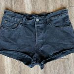 Levi's Levi’s Made & Crafted 501 Shorts Black Charcoal Premium Selvedge Denim Cuffed 29 Photo 4