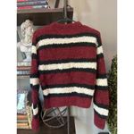 Rag and Bone Robyn Striped Pullover Knit Sweater Black Red Womens Size XXS Photo 8