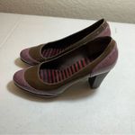 CAMPER ARIADNA‎ Patent Brown Leather Pumps Size 8 EU38 Purple Photo 7