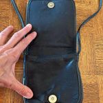 Vintage HOBO brand fold over leather Crossbody Black Photo 6