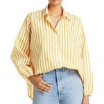 Faithfull the Brand Faithful the‎ brand Rylen striped shirt yellow size 10 $169 Photo 0