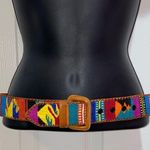Southwestern Statement Boho Leather Cotton Belt Photo 0