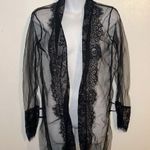SheIn Black Sheer Lacy Cover up New & UNUSED NO TAGS no belt either SIZE XXL Photo 6