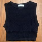 Babaton  Aritzia‎ Pointelle Stitch Stretch Sleeveless Tank Top Black Size XXS Photo 3