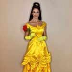 Adult Disney Princess Belle Costume Dress and Accessories Size S Yellow Photo 2