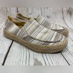 Esprit Espirit Women's Noella Espadrille Slip On Taupe Canvas Flats Size 6.5 Photo 1