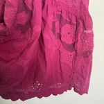 Free People Women's Fuchsia Embroidered Top Tunic Dress Small Photo 2