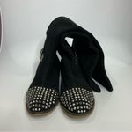 Kelsi Dagger Kelsi Dagger tall black suede boots studded silver women’s size 8 punk goth Photo 3