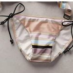Zimmermann Ticking Tri Pastel Stripe Bikini Swim Bottom Purple Multi Medium 6/8 Photo 12
