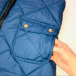 Women zip up puffer quilted vest Small Blu… Gold Photo 4