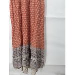 Japna  Floral Cottagecore Midi Dress Women XS Orange Prairie Peasant Boho Photo 5