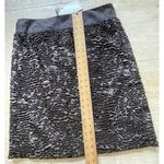 Max Mara NWT  Brown swirl Textured Mini Skirt ‎ Evening Party Cocktail size 12 Photo 3