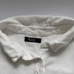 Michael Lauren  White Button-Up Shirt Criss Cross Back Size Large NWOT Photo 3