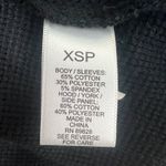 LOGO By Lori Goldstein LOGO Lori Goldstein Long Sleeve Black Hooded Tunic Womens Size PetiteXS Pockets Photo 8