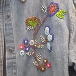 Petite Sophisticate FINAL MARKDOWN Ladies'  Beaded Denim Shirt (S) Photo 7