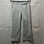Be cool Y2K 90s Dress Pants Medium Gray Pinstripe Wide‎ Straight Leg Low Rise  Photo 9