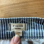 Madewell 9" Mid-Rise Railroad Stripe Skinny Ankle Jeans, 29 Photo 10